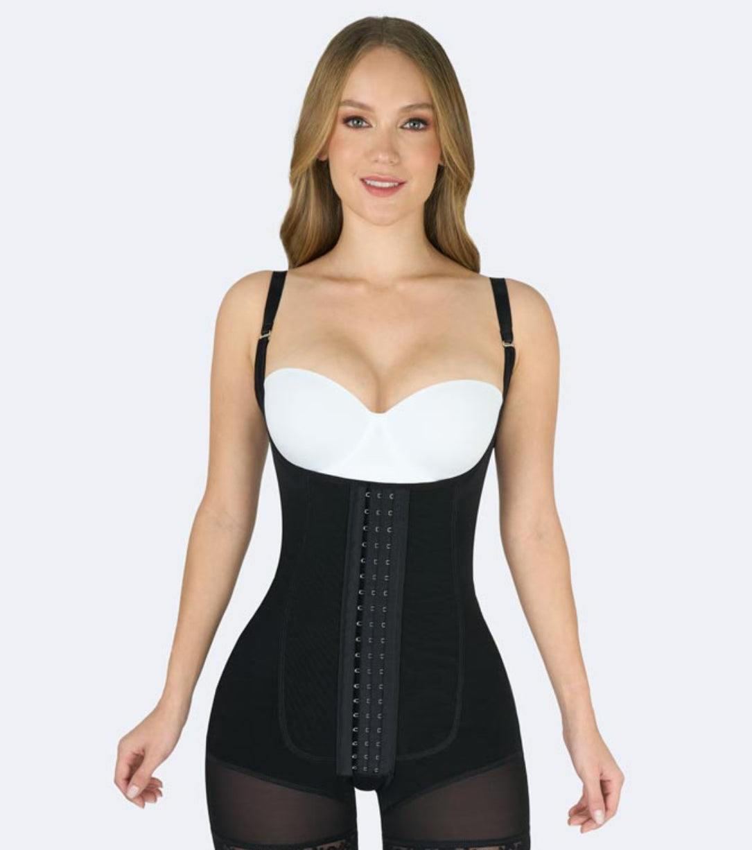 Shaping queens bodyshaping corset rug zwart