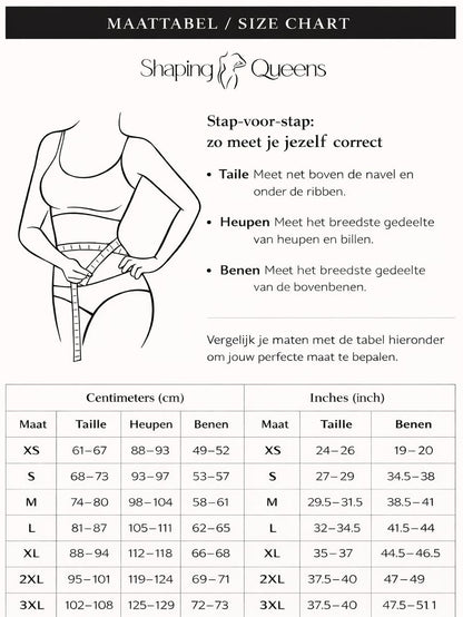 Stage 2 Zandloper Faja/Bodyshaper Kort Model met BH